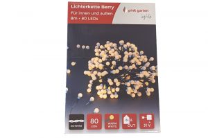 Lichterkette Berry white