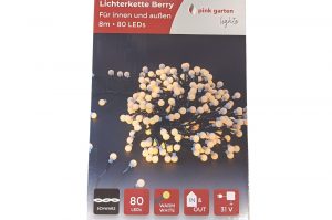 Lichterkette Berry white