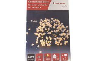 Lichterkette Berry white