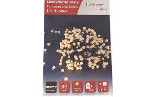 Lichterkette Berry white