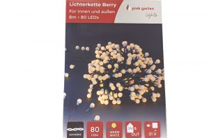 Lichterkette Berry white