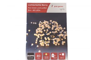 Lichterkette Berry white