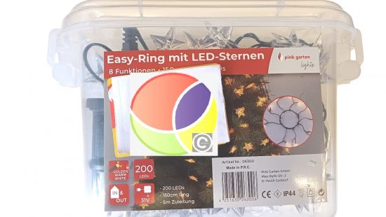 Easy Ring mit Led Sternen