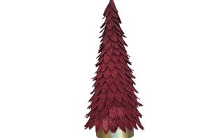 Dekochristbaum rot