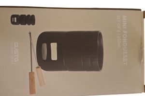 Mini Fondueset schwarz