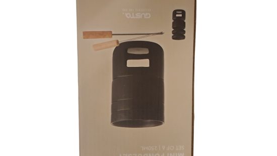 Mini Fondueset schwarz
