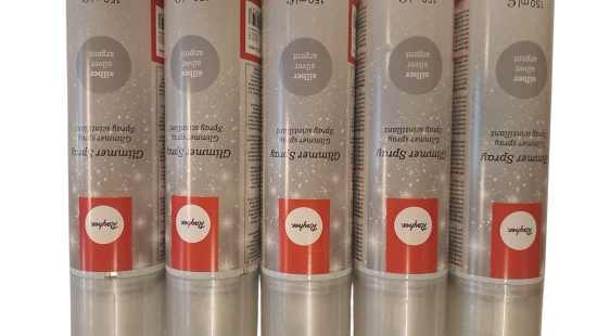 Glimmerspray silber