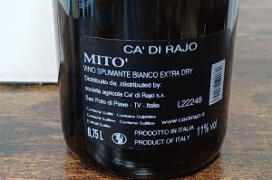 Vino Bianco Spumante Mito, extra dry