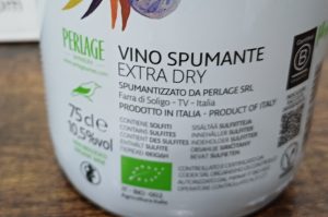 Vino Spumante extra dry, Perlapp