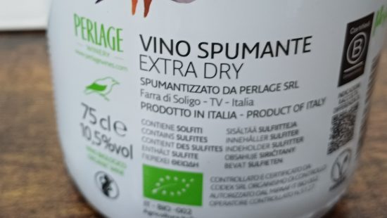 Vino Spumante extra dry, Perlapp