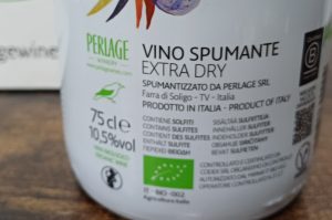 Vino Spumante extra dry, Perlapp