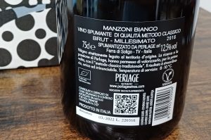 Vino Spumante Manzoni Bianco brut