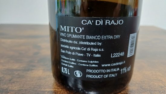 Vino Spumante Bianco Mito extra dry