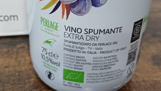 Vino Spumante extra dry, Perlapp