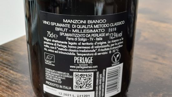 Vino Spumente Aleph Manzoni bianco brut