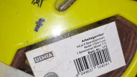 Spannklammerset G3