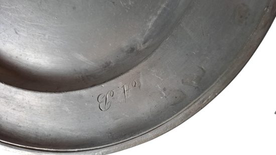 historische Zinnteller SZ