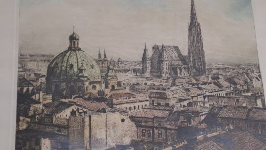 Farbradierung Stephansdom SZ